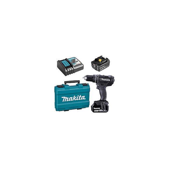 Perceuse Visseuse À Percussion Makita Dhp482rteb (2 X 5,0 Ah)