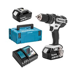 Perceuse Visseuse À Percussion Makita Dhp482rtwj 18 V Li-ion 2 X 5ah