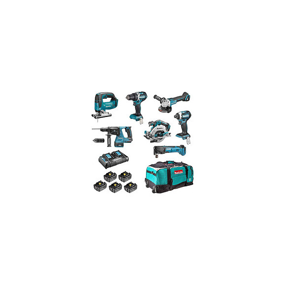 Pack 7 Outils Makita Dlx7014b 18v (5 X 5ah)