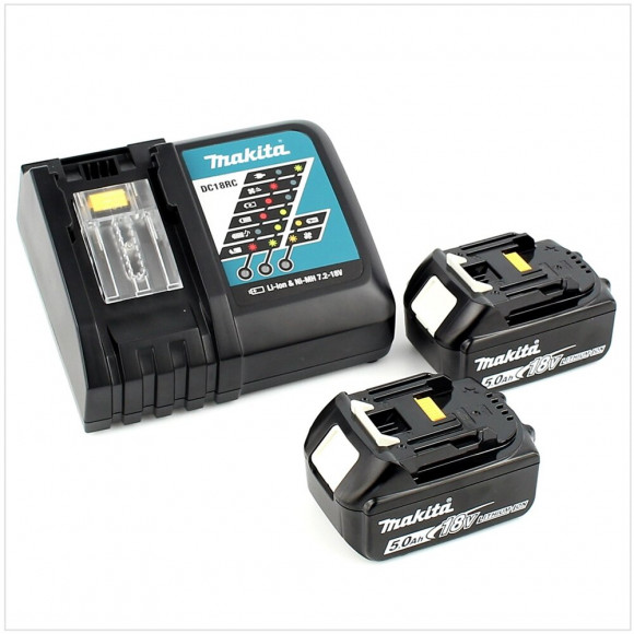 Perceuse Visseuse À Percussion Makita Dhp481rtj 18 V Sans Charbon 2 X 5.0 Ah