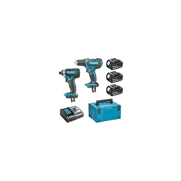 Pack 2 Outils Makita Dlx2127mj1 (ddf482 + Dtd152) 18 V Li-ion (3 X 4 Ah)
