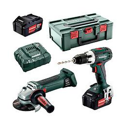 Pack 2 Outils Metabo 2.4.1 (bs 18 Lt + W 18 Ltx 125 Quick) 18v (2 X 4,0 Ah)