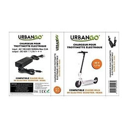 Urbango Chargeur Pour Trottinette Electrique - Compatible Xiaomi Mija/m365