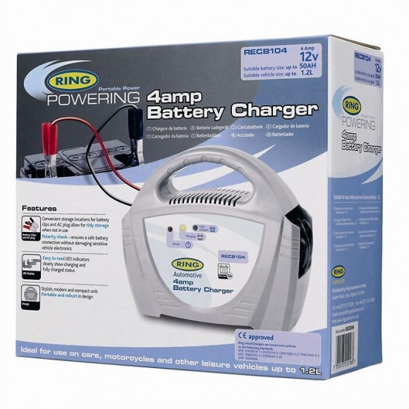 Ring Chargeur De Batterie 4 Amp 12 Volts