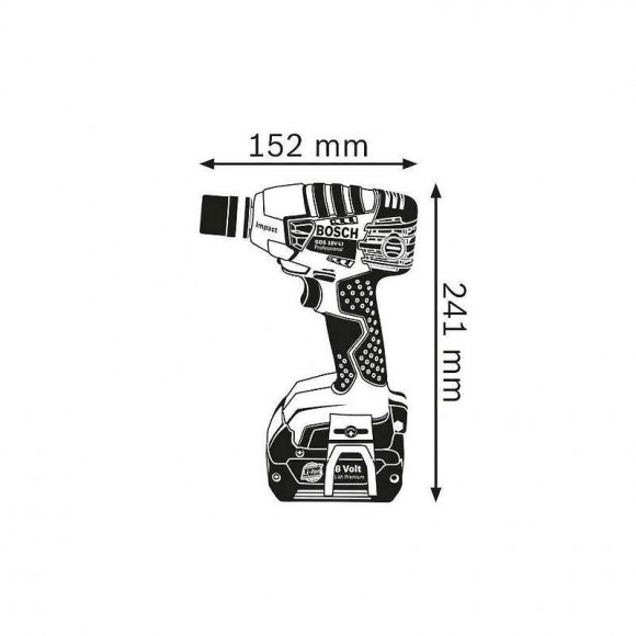Boulonneuse À Chocs Bosch Gds 18 V-li Professional (machine Nue)
