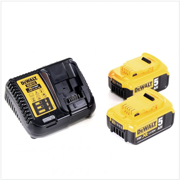 Perceuse À Percussion Dewalt Dcd996p2-sk (2 X 5,0 Ah Dcb115 Tstak Ii)