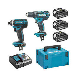 Pack 2 Outils Makita Dlx2127j1 (ddf482 + Dtd152) 18 V Li-ion (3 X 3,0 Ah)