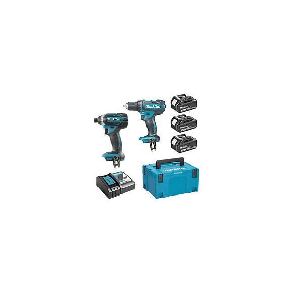 Pack 2 Outils Makita Dlx2127j1 (ddf482 + Dtd152) 18 V Li-ion (3 X 3,0 Ah)