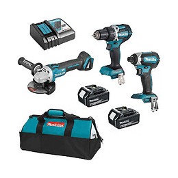Pack 3 Outils Makita Dlx3125t2x6 (ddf484 + Dtd153 + Dga506) 18v Lxt Li-ion (2 X 6ah)