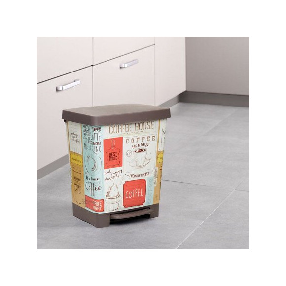 Poubelle À Pédale Cubik 23 L. Deco Vintage Tatay