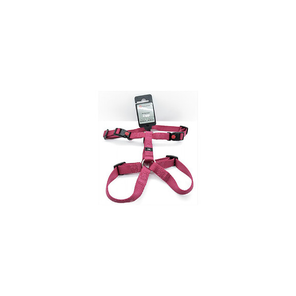 Harnais H Ziggi Rouge Cerise. Tour De Cou 35 -50 Cm. 15 Mm . Taille S/m. Pour Chien. - Flamingo Pet Products - Fl-519924