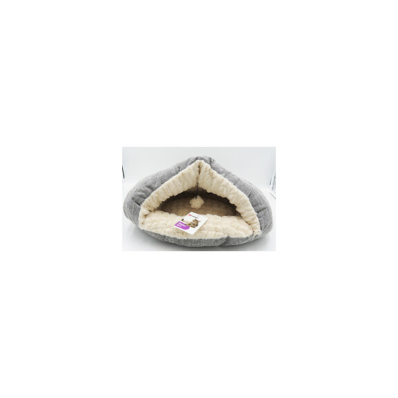 Panier Grotte Zupo,  49 X 40 Cm,  Gris Et Beige, Pour Chat. - Flamingo Pet Products - Fl-560755