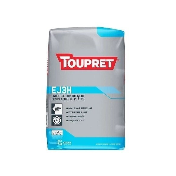 Enduit Ej3h Bande Joints 25kg Toupret