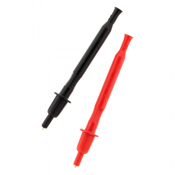 Lot De 2 Pointes De Touche À Ressort Ø4mm: 1 Rouge + 1 Noire - Zenitech
