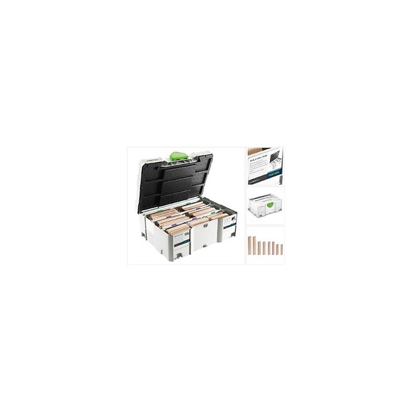 Festool Domino Xl Ds/xl D12/d14 Chevilles En Hêtre 128 Pcs. Bu En Coffret Systainer ( 498205 )
