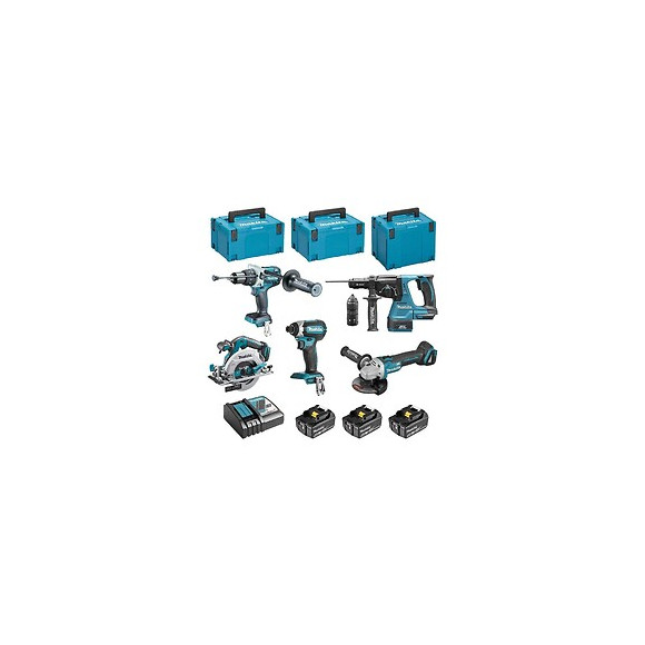 Pack 5 Outils Makita Dlx5023tj Lxt 18 V (3 X 5,0 Ah)
