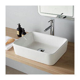Vasque À Poser Rectangle En Céramique