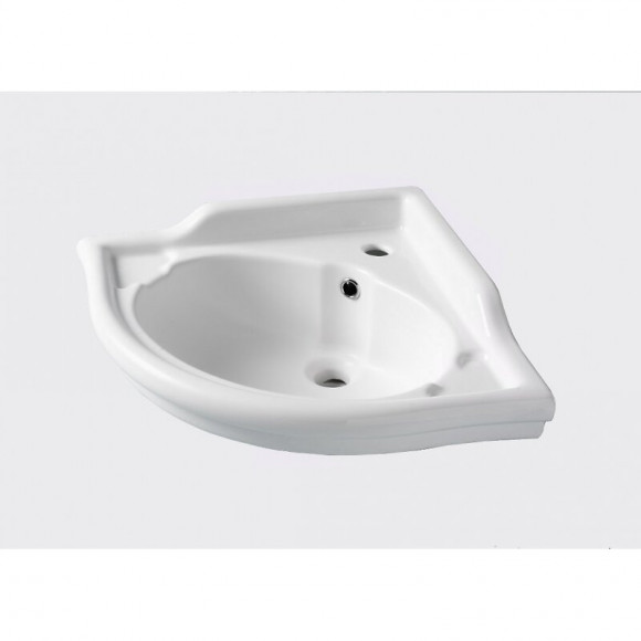 Lavabo D'angle Blanc Rétro