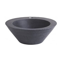 Vasque À Poser Conique En Pierre Naturelle De Couleur Gris Ardoisé