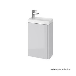Meuble Lave-mains 40x22 Cm Faible Profondeur Couleur Gris