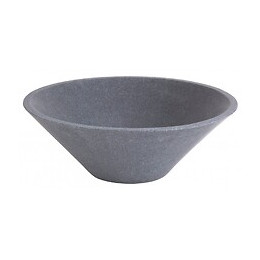 Vasque À Poser Ronde Évasée En Pierre Gris