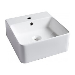 Vasque À Poser Carrée Blanche Bari 40cm