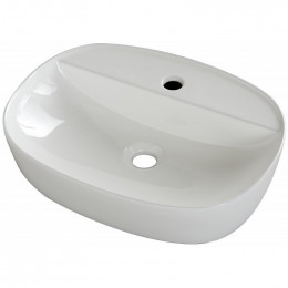 Vasque À Poser Toscane Blanc Brillant 50 X 38 En Céramique