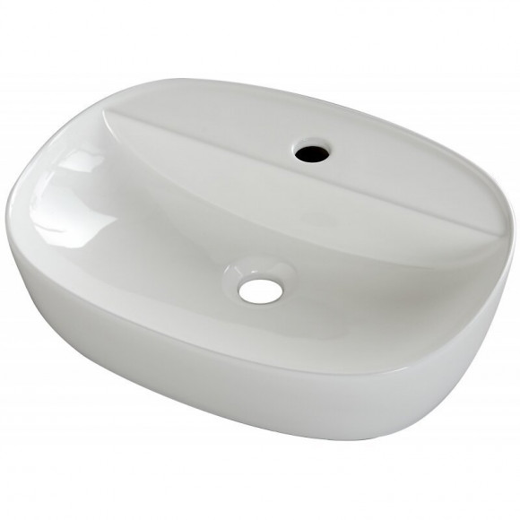 Vasque À Poser Toscane Blanc Brillant 50 X 38 En Céramique