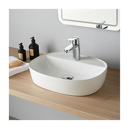 Vasque À Poser Toscane Blanc Brillant 50 X 38 En Céramique