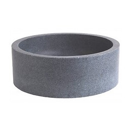 Vasque À Poser En Pierre Gris Cylindrique