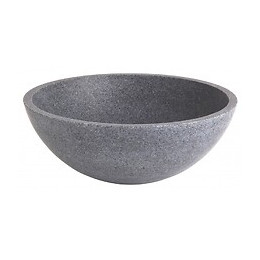 Vasque À Poser Bol En Pierre Gris Ardoisé