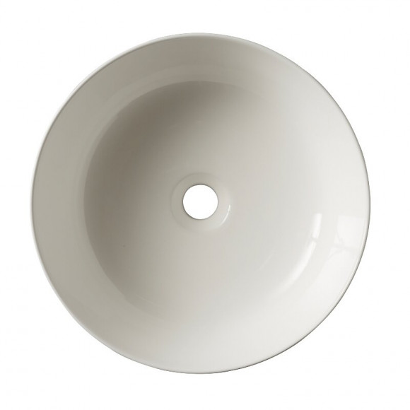 Vasque À Poser Ronde Diamétre 41.5 Cm En Céramique À Bords Fins