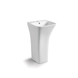 Lavabo Sur Pied Design Céramique Blanc