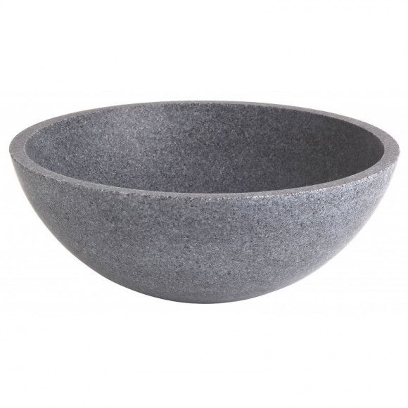 Vasque À Poser Bol En Pierre Gris Ardoisé