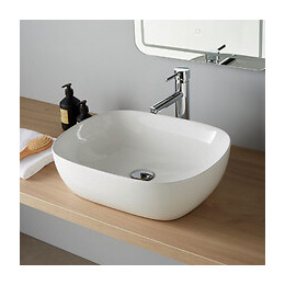 Vasque À Poser Manille Blanc Brillant En Céramique