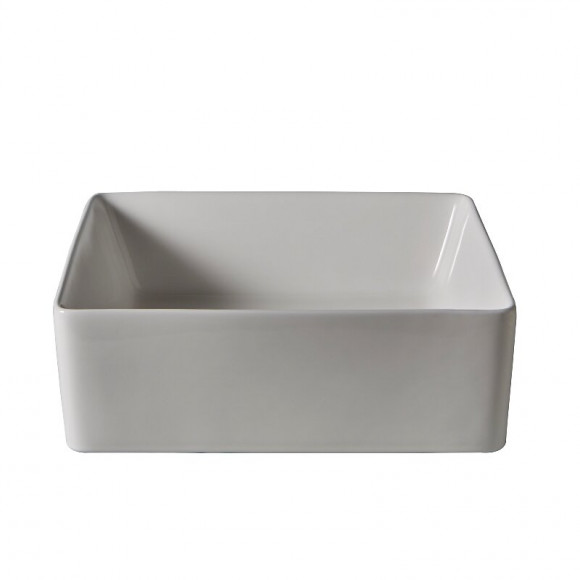 Vasque À Poser Carrée 38.5x38.5 Cm Rebords Fins