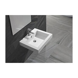 Vasque Semi Encastrable Ou À Suspendre En Solid Surface Empezo 46