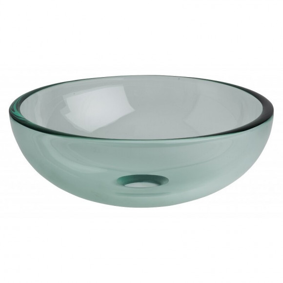 Vasque À Poser Ronde Petit Diamètre En Verre Transparent