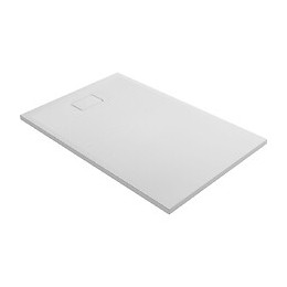 Receveur De Douche Effet Pierre Terreno 140 X 90 Blanc