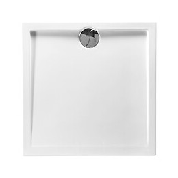 Receveur De Douche Extra Plat En Polybéton Slim 80 X 80 Cm