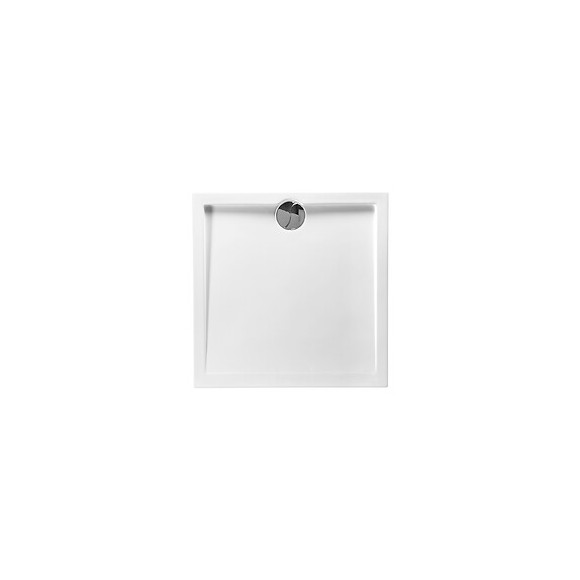 Receveur De Douche Extra Plat En Polybéton Slim 80 X 80 Cm