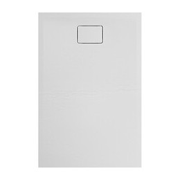 Receveur De Douche Extra-plat Texture Effet Pierre Terreno Rectangle 120 X 80 Cm Blanc