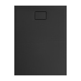 Receveur De Douche Effet Pierre Terreno 120 X 90 Noir