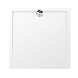 Receveur De Douche Extra Plat En Polybéton Slim 100 X 100 Cm