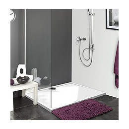 Receveur De Douche Extra Plat En Polybéton Slim 100 X 100 Cm