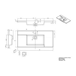 Plan De Toilette Simple Vasque 100 Cm King