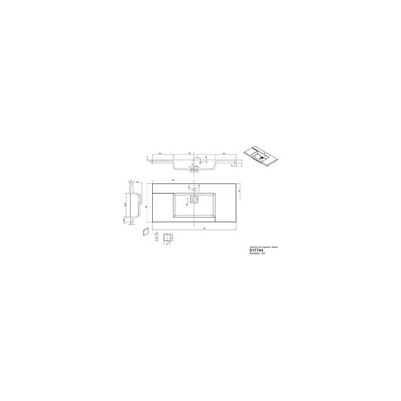 Plan De Toilette Simple Vasque 100 Cm King