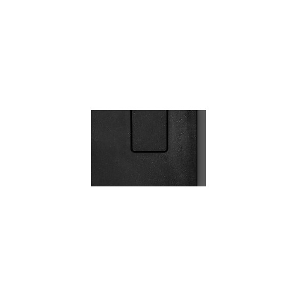 Receveur De Douche Extra-plat Texture Effet Pierre Terreno Rectangle 120 X 80 Cm Noir
