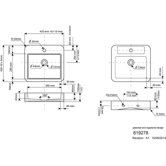 Vasque À Poser En Céramique Dumah