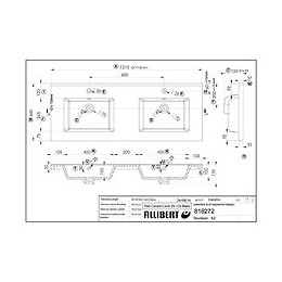 Plan De Toilette En Céramique Double Vasque 120 Cm Tobi